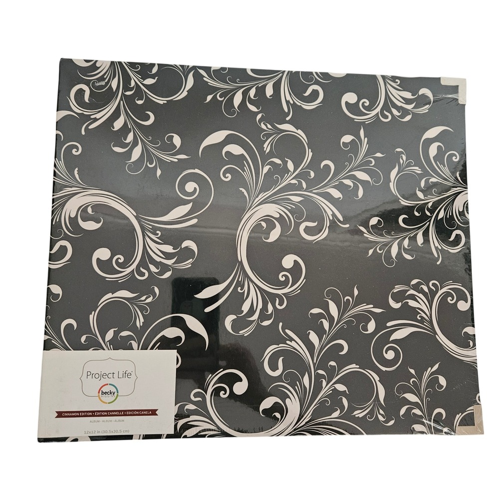 Becky Higgins Project Life Cinnamon Ed. 12x12 Scrapbook Album Black White  NEW
